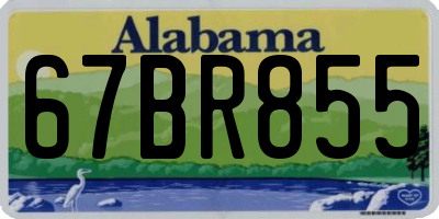 AL license plate 67BR855