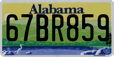 AL license plate 67BR859