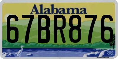 AL license plate 67BR876