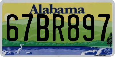 AL license plate 67BR897