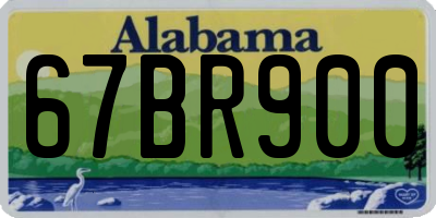 AL license plate 67BR900