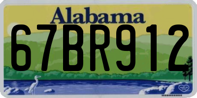 AL license plate 67BR912