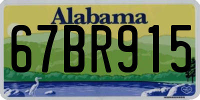 AL license plate 67BR915