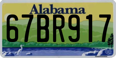 AL license plate 67BR917