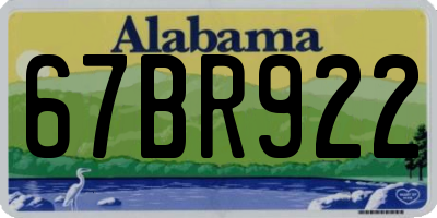 AL license plate 67BR922