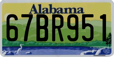 AL license plate 67BR951