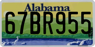 AL license plate 67BR955