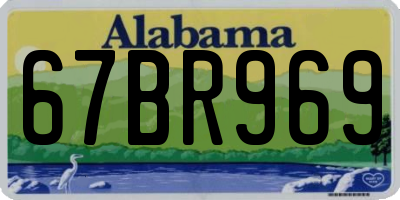 AL license plate 67BR969