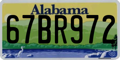 AL license plate 67BR972