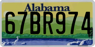 AL license plate 67BR974
