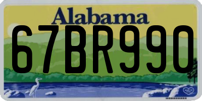 AL license plate 67BR990