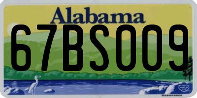 AL license plate 67BS009