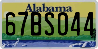 AL license plate 67BS044