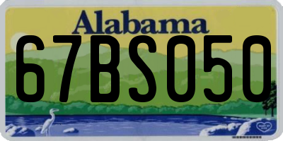 AL license plate 67BS050