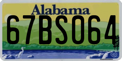 AL license plate 67BS064