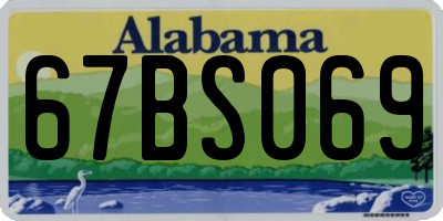 AL license plate 67BS069