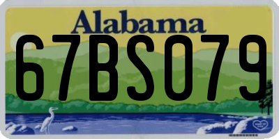 AL license plate 67BS079