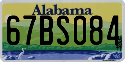 AL license plate 67BS084