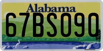 AL license plate 67BS090