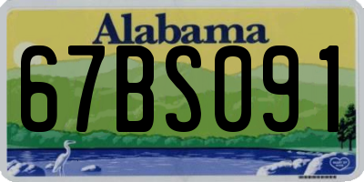 AL license plate 67BS091