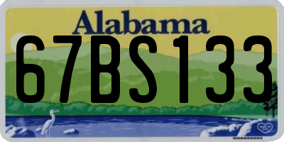 AL license plate 67BS133