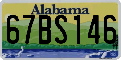 AL license plate 67BS146