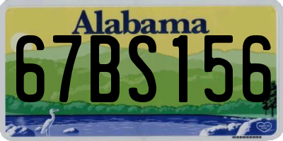 AL license plate 67BS156