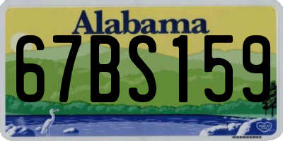 AL license plate 67BS159