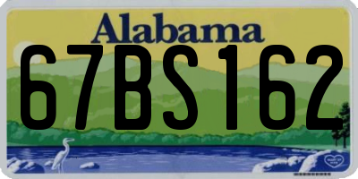 AL license plate 67BS162