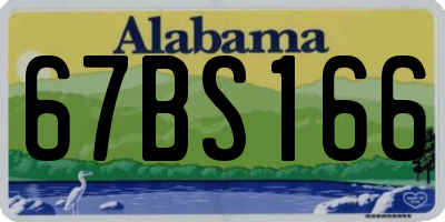 AL license plate 67BS166