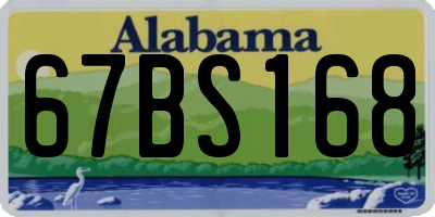 AL license plate 67BS168
