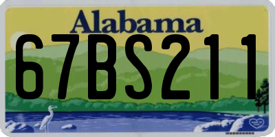 AL license plate 67BS211