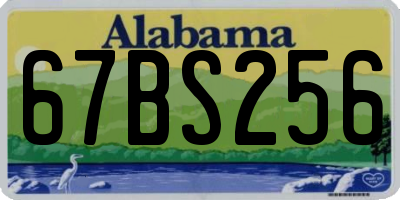 AL license plate 67BS256