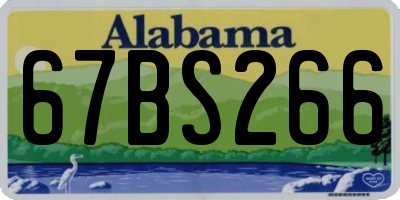 AL license plate 67BS266