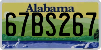 AL license plate 67BS267