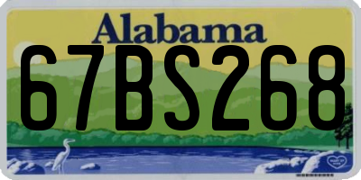 AL license plate 67BS268