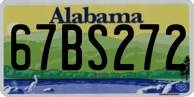 AL license plate 67BS272