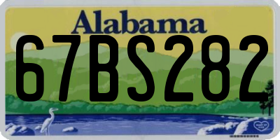 AL license plate 67BS282