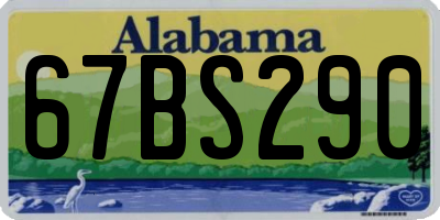 AL license plate 67BS290