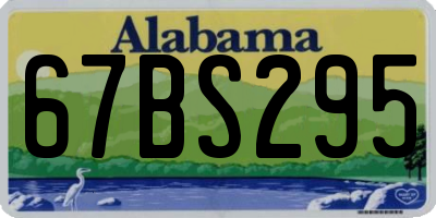 AL license plate 67BS295