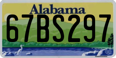 AL license plate 67BS297