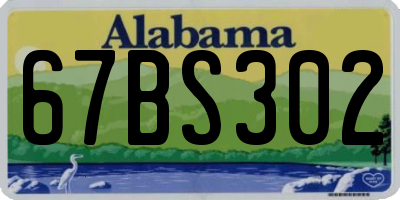 AL license plate 67BS302