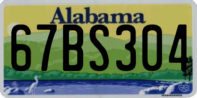 AL license plate 67BS304
