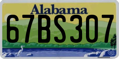 AL license plate 67BS307