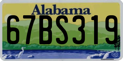 AL license plate 67BS319