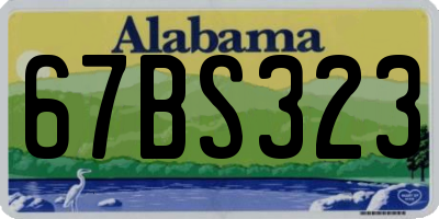 AL license plate 67BS323