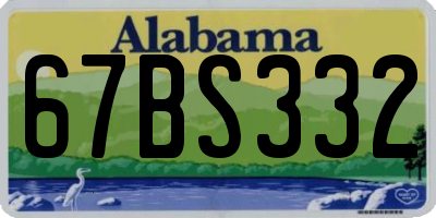 AL license plate 67BS332