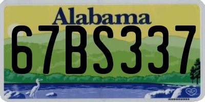 AL license plate 67BS337