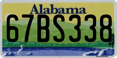 AL license plate 67BS338