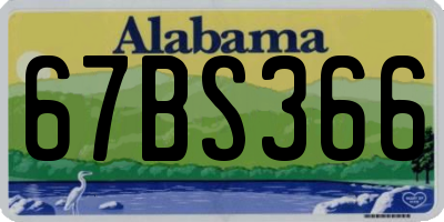 AL license plate 67BS366